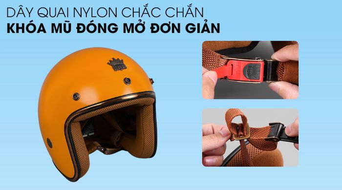 Quai nón - Mũ bảo hiểm 3/4 size XL Royal M20C