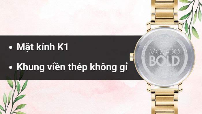 Chất liệu mặt kính và khung viền của mẫu đồng hồ