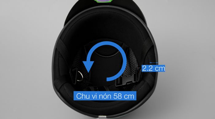Mốt xốp - Mũ bảo hiểm 1/2 size M Delites ATN04 bò sữa