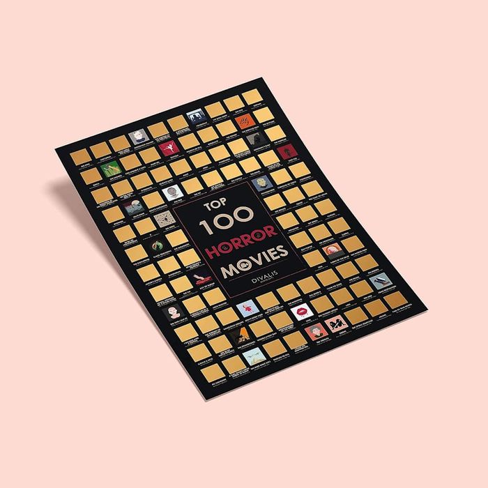 Top Halloween Advent Calendar: Divalis Top 100 Horror Movies Scratch-Off Poster