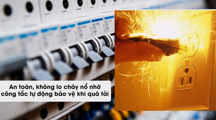 Ổn áp ROBOT 1 Pha 3KVA GR03K140 - Công tắc bảo vệ khi quá tải