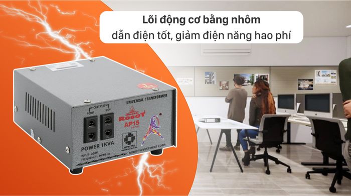 Biến thế Robot 1K - AP15 UT1P1000A - Lõi động cơ bằng nhôm