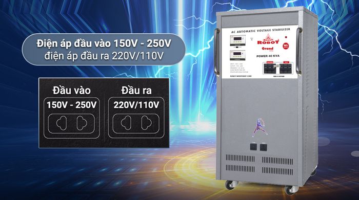 Ổn áp Robot 1 pha 40KVA 150