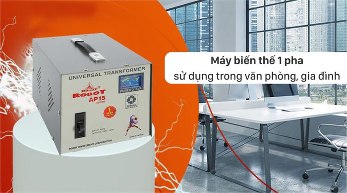 Biến thế Robot 3K - AP15 UT1P3000A - Máy biến thế 1 pha