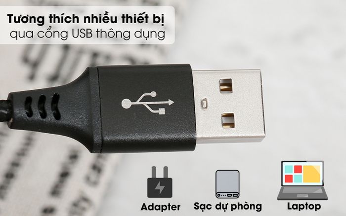 Cáp 3 đầu Lightning Type C Micro 1m Xmobile DR002 Đen - Đầu USB
