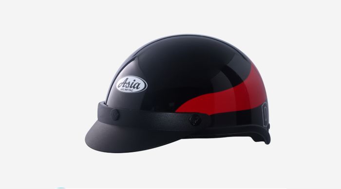 Thiết kế - Mũ bảo hiểm nửa đầu size M Asia MT 105 đen đỏ