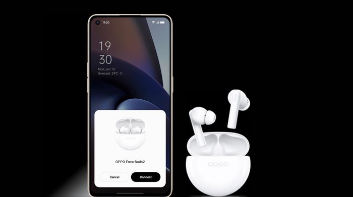 Tai nghe Bluetooth True Wireless OPPO ENCO Buds 2 ETE41 - Kết nối nhanh chóng