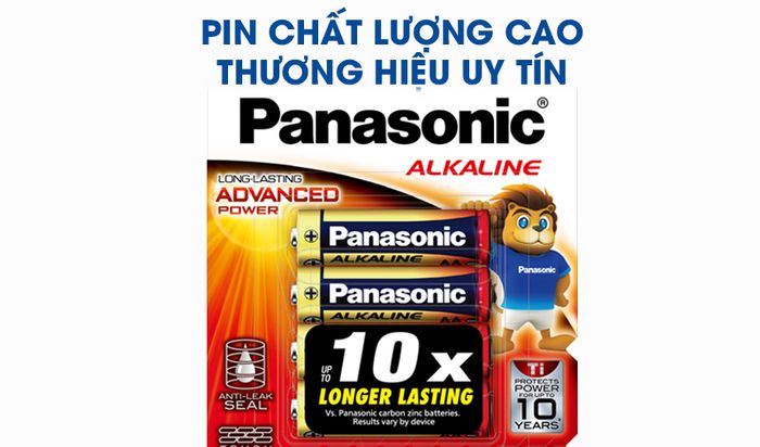 Pin AA 4 viên Panasonic Alkaline LR6T-4B-V