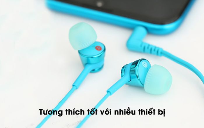 Tương thích với nhiều thiết bị - Dừng chơi nhạc, nhận/tăt cuộc gọi chỉ với' một thao tác - Tai nghe EP Sony MDR-EX155AP