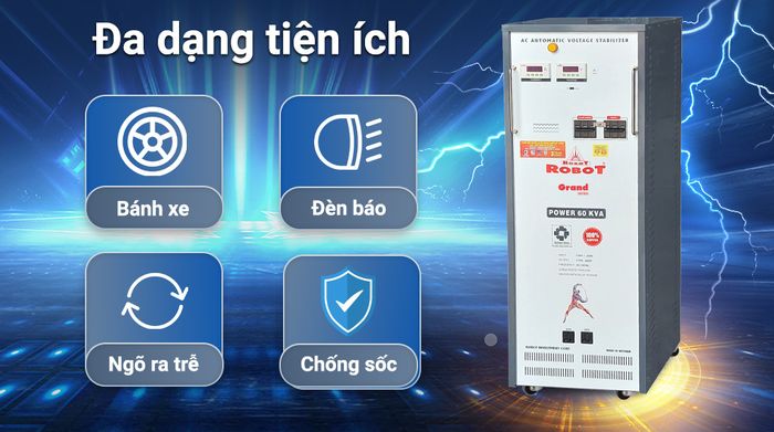 Ổn áp Robot 1 pha 60KVA 90