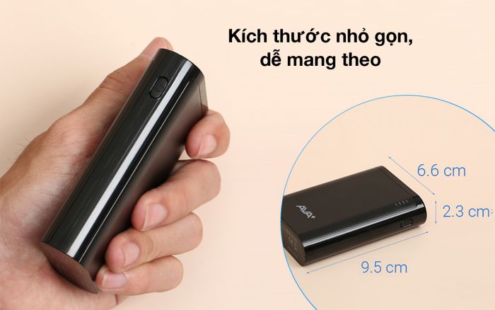 Nhỏ gọn - Pin sạc dự phòng 7.500 mAh 10.5W AVA+ LA Y68