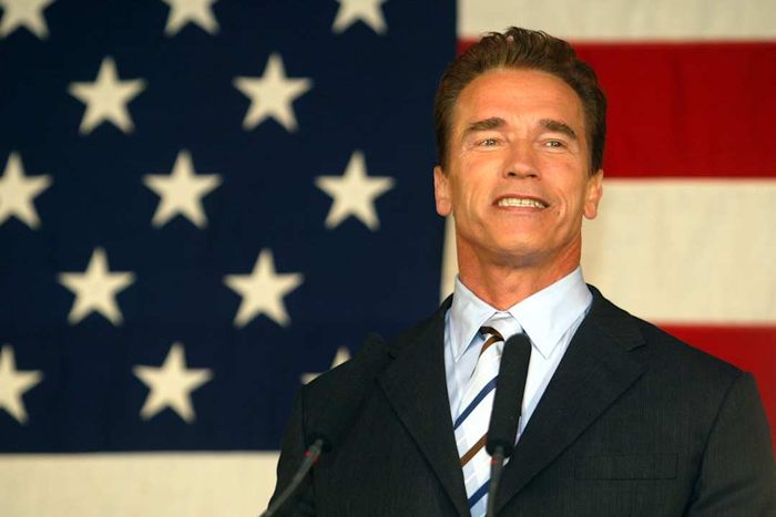 Arnold Schwarzenegger is pictured.