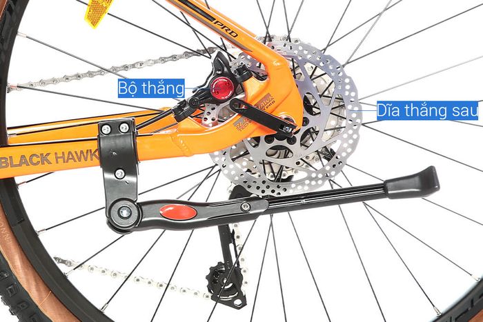 Phanh - Xe Đạp Địa Hình MTB Twitter Blackhawk Pro 27.5 inch Size S