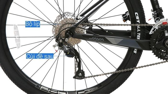 Xe đạp địa hình MTB Java 650B-VETTA-27S-A 27.5 inch Size S - Bộ truyền động