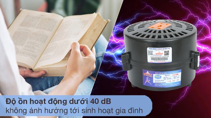 Độ ồn thấp - Biến thế tròn Robot 1500VA RT1P1500A