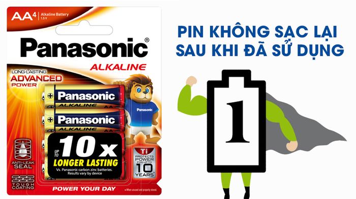 Pin AA 4 viên Panasonic Alkaline LR6T-4B-V