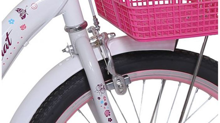 Xe đạp trẻ em Thống Nhất Neo 20-03 20 inch Trắng có phanh vành chính xác