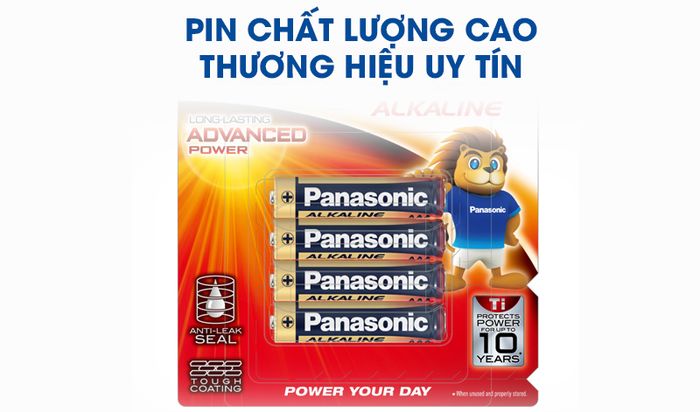 Pin AAA 4 viên Panasonic Alkaline LR03T-4B-V