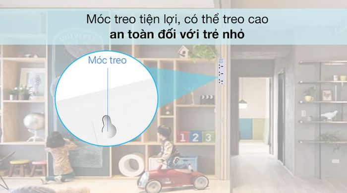 Móc treo cao an toàn - Ổ cắm 3 lỗ dây 2.5m Sunhouse SHE OC6-3P