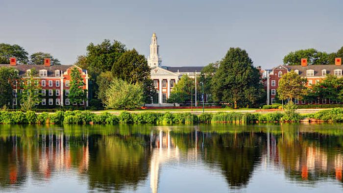 Harvard University, located in Cambridge, Massachusetts.