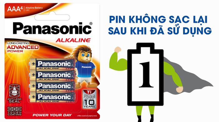 Pin AAA 4 viên Panasonic Alkaline LR03T-4B-V