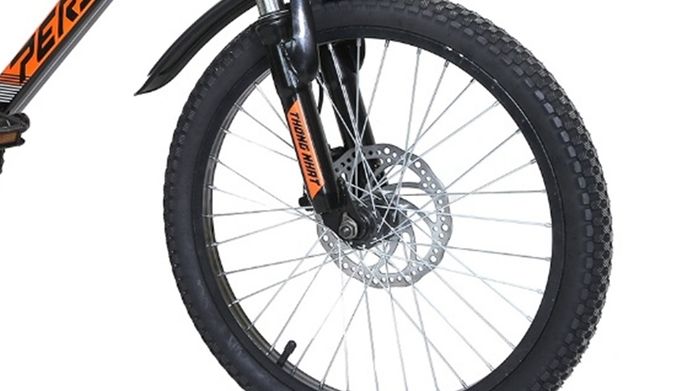 Xe đạp địa hình MTB Thống Nhất MTB 20-04 20 inch Cam có hệ thống phanh đĩa an toàn