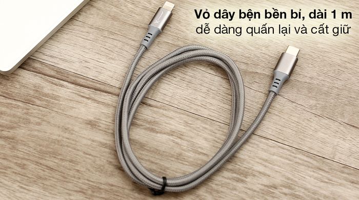 Cáp Type C - Lightning Xmobile LPDC-21 - Thiết kế có tính di động cao, vỏ dây bện chắc chắn