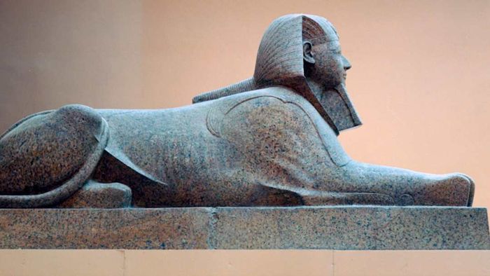 Granite sphinx of Hatshepsut, from her reign during the 18th Dynasty of Egypt.