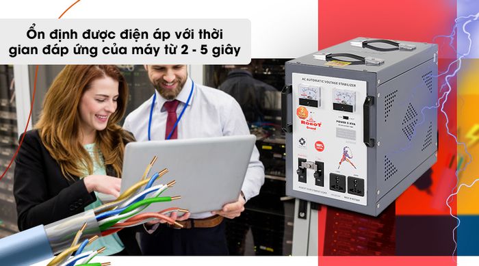 Ổn áp ROBOT 1 Pha 5KVA GR05K140 - Thời gian đáp ứng nhanh chóng