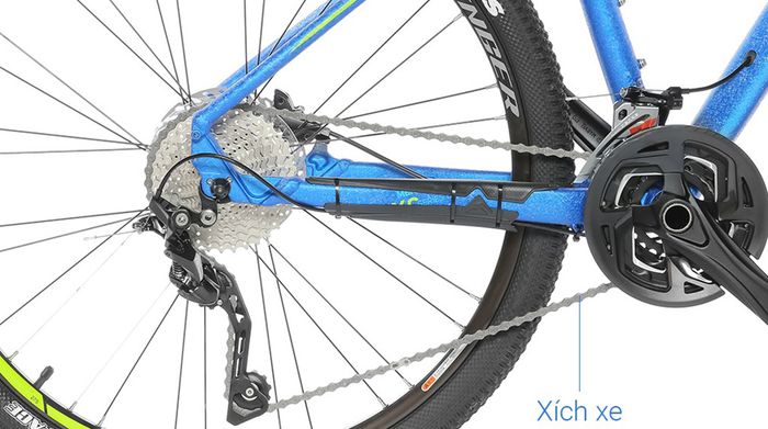 Xe đạp địa hình MTB Merida Challenger 300 27.5 inch Size M - Bộ truyền động mượt mà