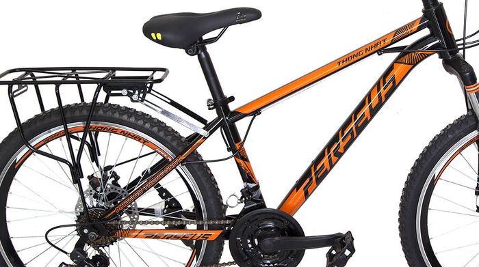 Xe đạp địa hình MTB Thống Nhất MTB 24-04 24 inch Cam có khung sườn bền chắc