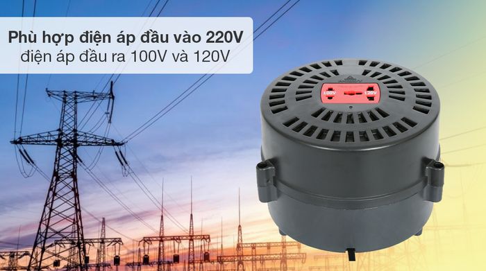 Biến thế tròn Robot 2000VA RT1P2000A - Đặc điểm dãy điện áp