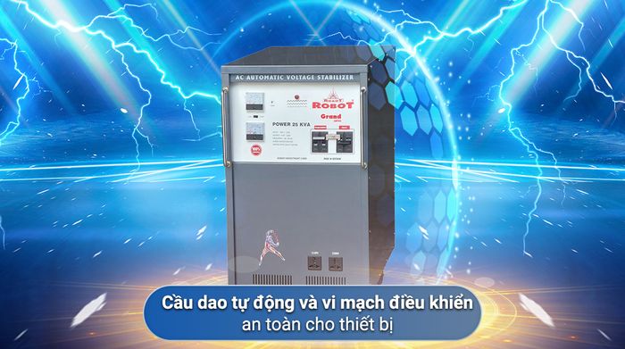 Ổn áp Robot 1 pha 25KVA 90