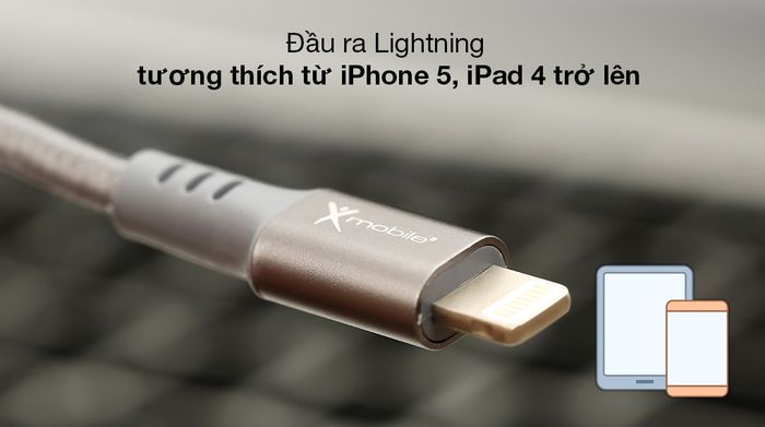 Cáp Type C - Lightning Xmobile LPDC-21 - Đầu ra Lightning