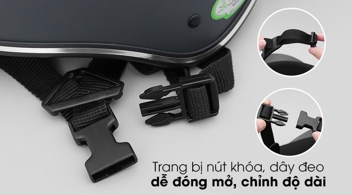 Mũ bảo hiểm 1/2 size M Delites ATN04 - Hỗ trợ nút khóa thao tác đóng mở nhẹ nhàng, dây đeo dẻo dai, thay đổi độ dài linh hoạt
