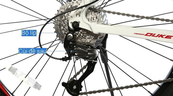 Xe đạp địa hình MTB Merida Duke 300 27.5 inch Size S - Bộ truyền động