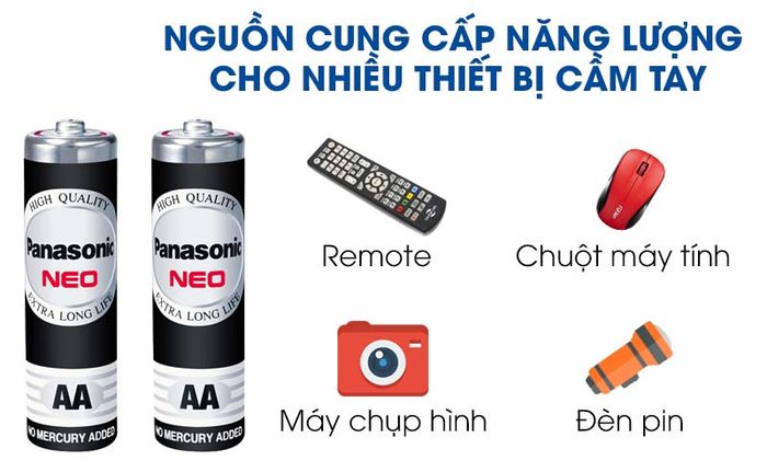 Pin AA 12 viên Manganese Panasonic R6NT-12H