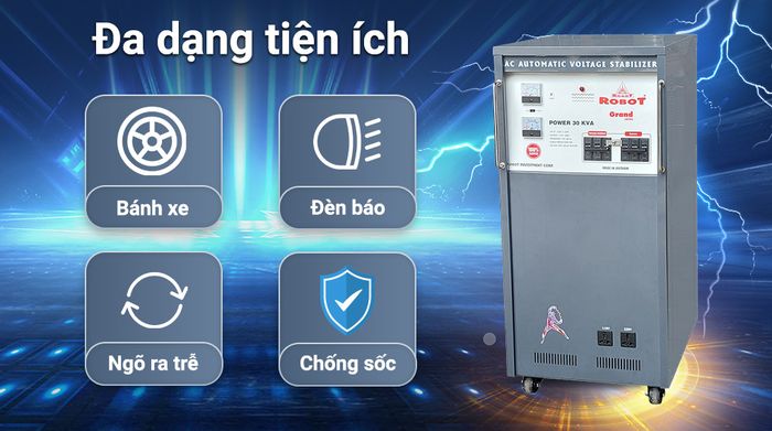 Ổn áp Robot 1 pha 30KVA 150