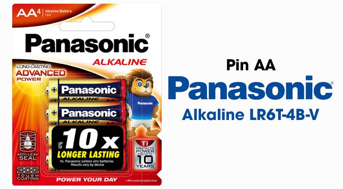Pin AA 4 viên Panasonic Alkaline LR6T-4B-V