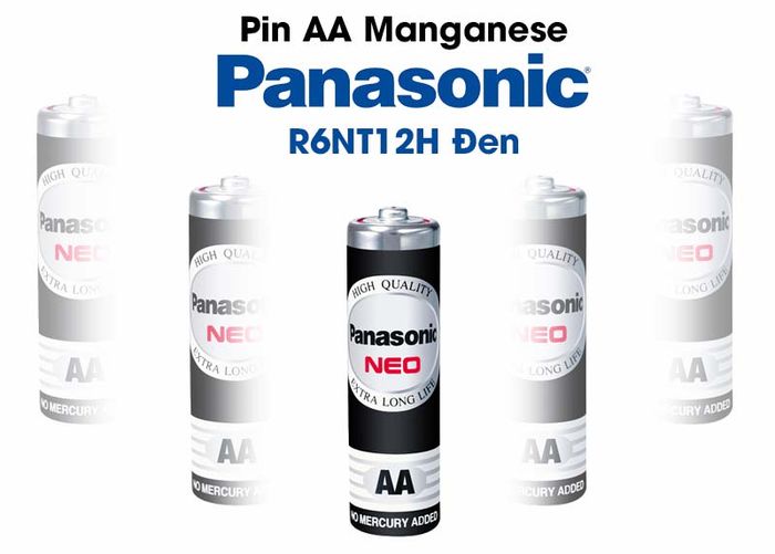 Pin AA 12 viên Manganese Panasonic R6NT-12H