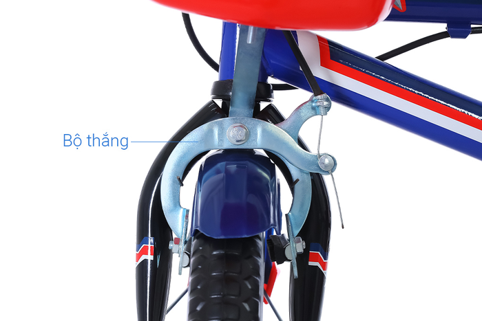 Xe đạp trẻ em Đại Phát Tài Đội Trưởng Mỹ 12 inch - Hệ thống phanh