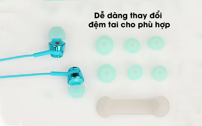 Dễ dàng thay đổi đệm tai cho phù hợp - Tai nghe EP Sony MDR-EX155AP