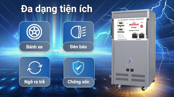 Ổn áp Robot 1 pha 40KVA 90