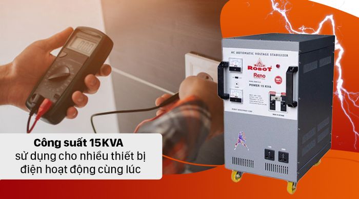 Ổn áp ROBOT 1 Pha 15 KVA 90 - 15KVA
