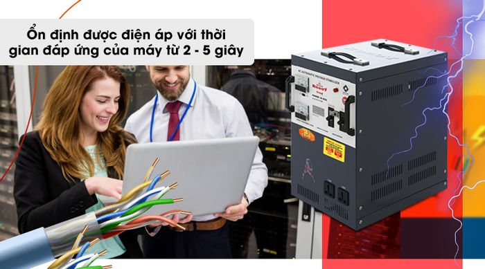 Ổn áp ROBOT 1 Pha 10KVA GR10K090 - Thời gian đáp ứng