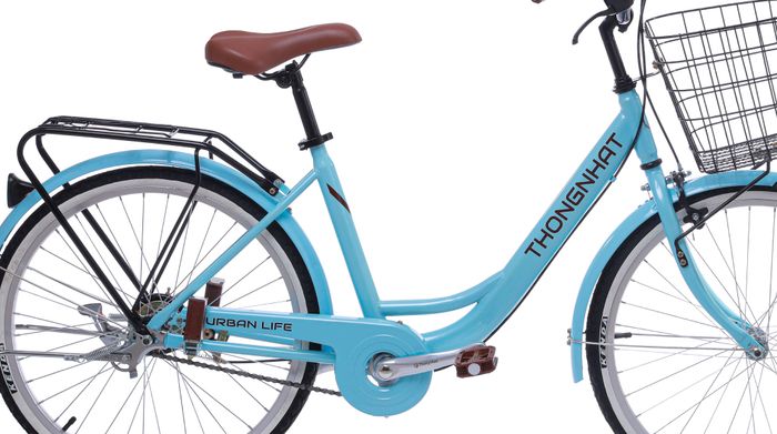 Xe Đạp Đường Phố Thống Nhất LD 24-01 2023 - 24 inch (Có giỏ xe) - Khung sườn