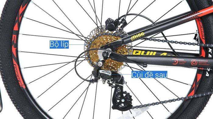 Xe đạp địa hình MTB Pacific AQUILA 2.0 27.5 inch - Bộ truyền động