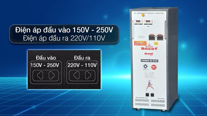 Ổn áp Robot 1 pha 50KVA 150