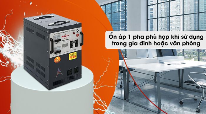 Ổn áp ROBOT 1 Pha 10KVA GR10K090 - 1 Pha