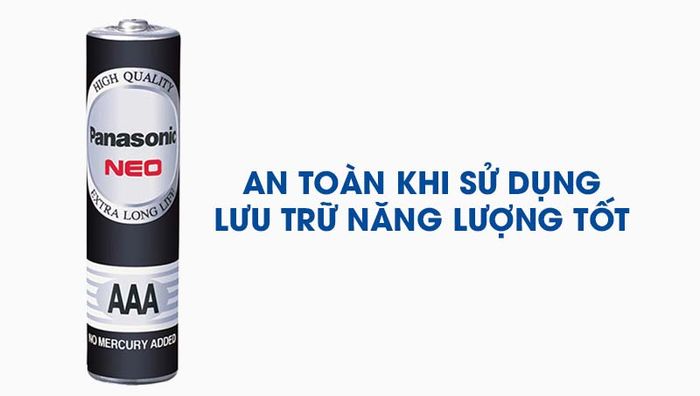 Pin AAA 12 viên Manganese Panasonic R03NT-12H Đen